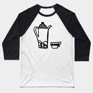 Retro Tea Kettle Baseball T-Shirt